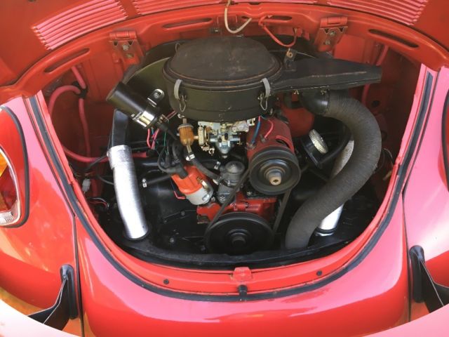 1969 Red Volkswagen Beetle - Classic Convertible