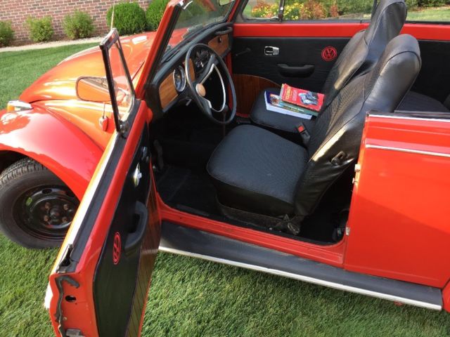 1969 Red Volkswagen Beetle - Classic Convertible