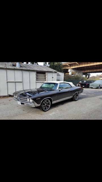 1969 Black Chevrolet Chevelle Convertible