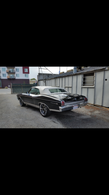 1969 Black Chevrolet Chevelle Convertible