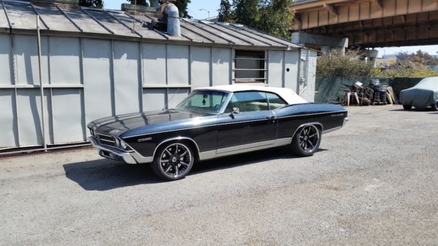 1969 Black Chevrolet Chevelle Convertible