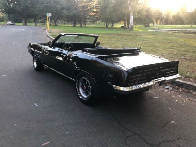 1969 Black Pontiac Firebird Convertible