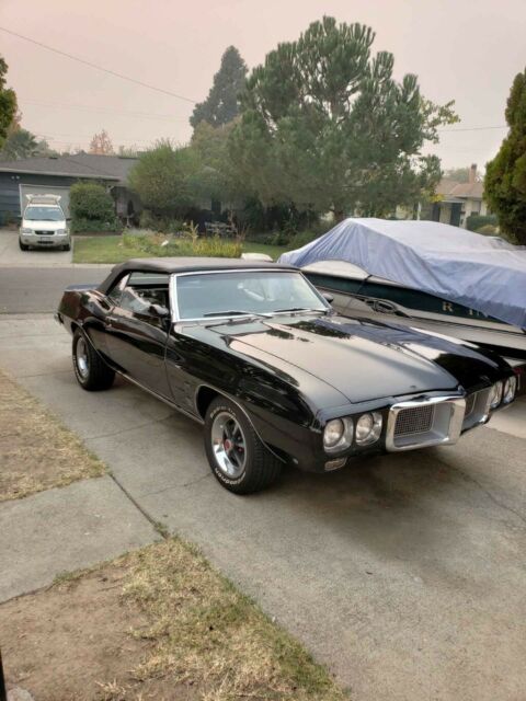 1969 Black Pontiac Firebird Convertible