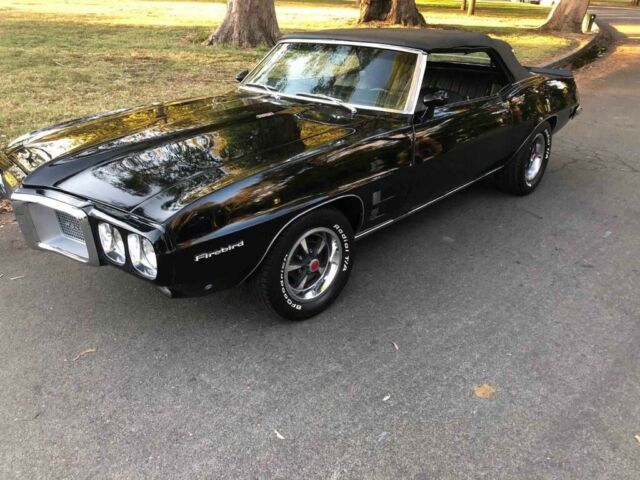1969 Black Pontiac Firebird Convertible
