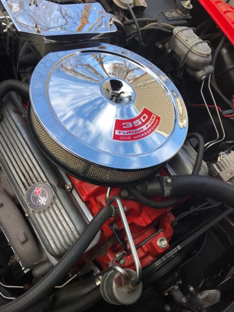 1969 Red Chevrolet Corvette Convertible