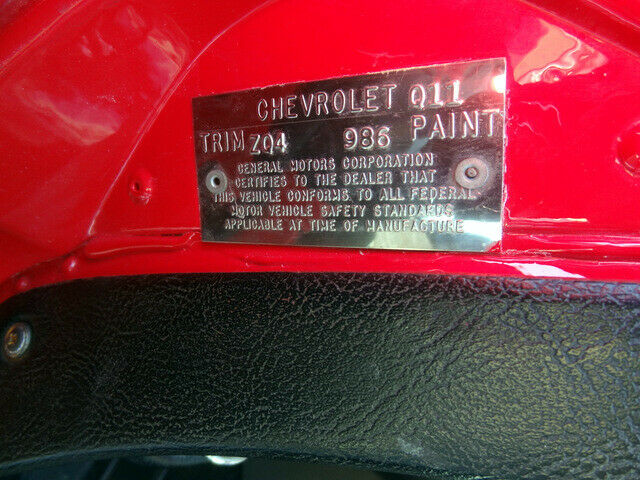 1969 Red Chevrolet Corvette Coupe