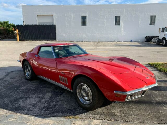 1969 red Chevrolet Corvette