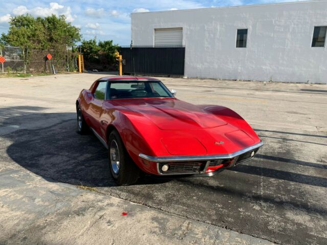 1969 red Chevrolet Corvette