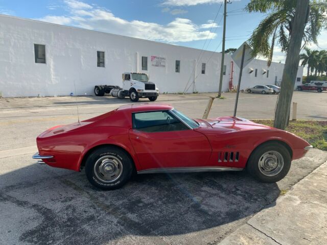 1969 red Chevrolet Corvette