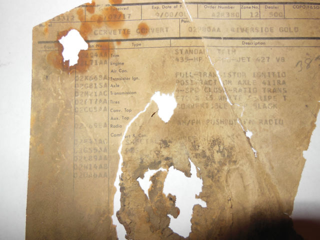 1969 Gold Chevrolet Corvette Convertible