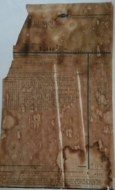 1969 Yellow Chevrolet Corvette Coupe