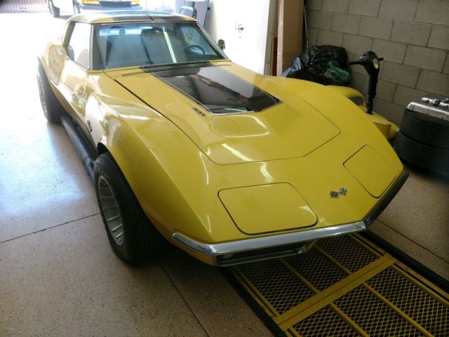 1969 Yellow Chevrolet Corvette Coupe