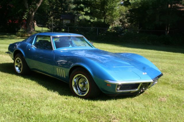 1969 Blue Chevrolet Corvette Coupe