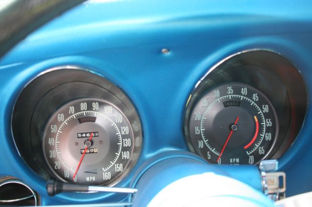 1969 Blue Chevrolet Corvette Coupe