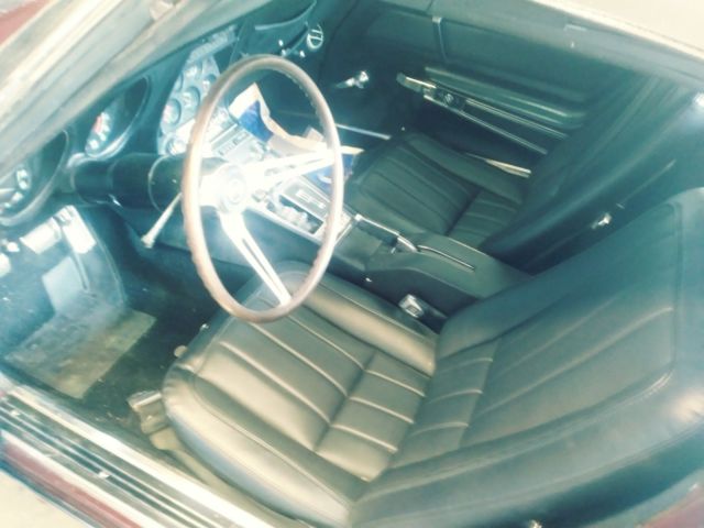 1969 Burgundy Chevrolet Corvette Convertible