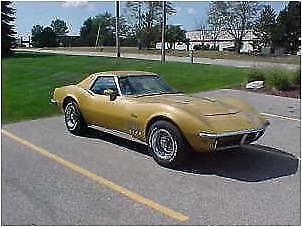 1969 Gold Chevrolet Corvette Convertible