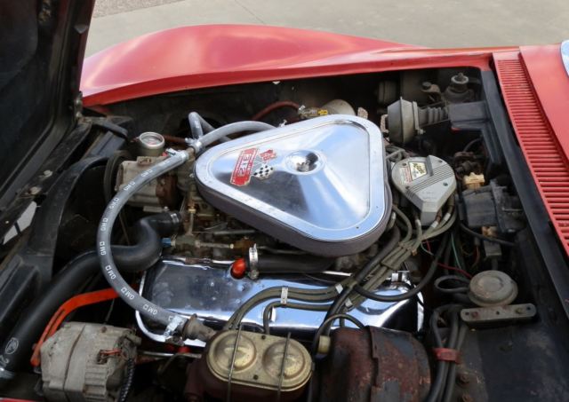 1969 Red Chevrolet Corvette Convertible