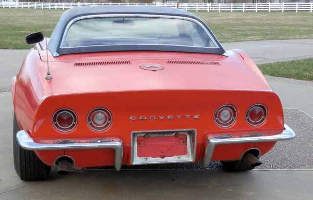 1969 Red Chevrolet Corvette Convertible