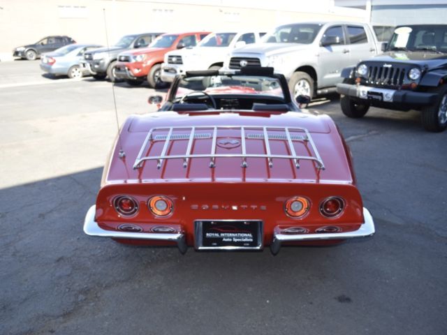 1969 Red Chevrolet Corvette Convertible