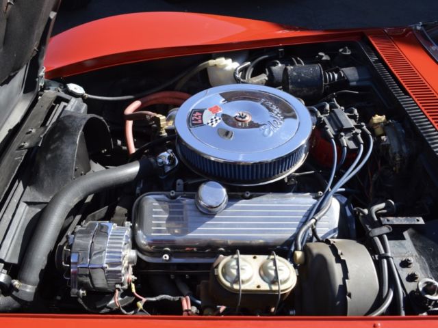 1969 Red Chevrolet Corvette Convertible