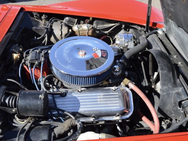 1969 Red Chevrolet Corvette Convertible
