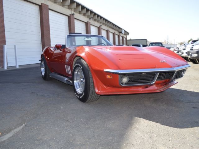 1969 Red Chevrolet Corvette Convertible
