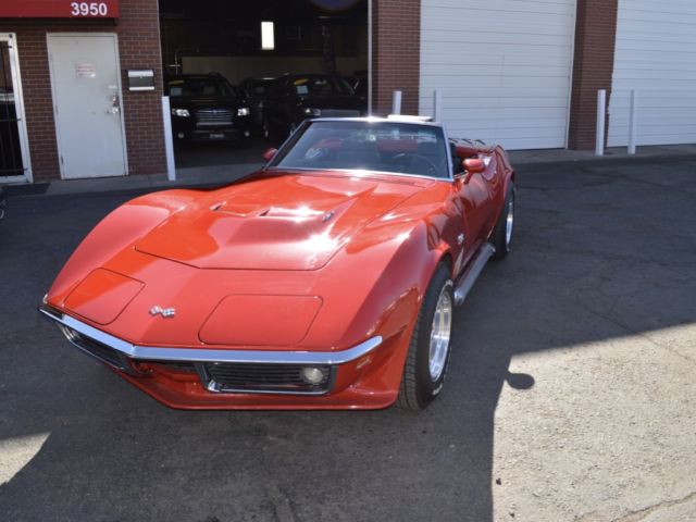 1969 Red Chevrolet Corvette Convertible