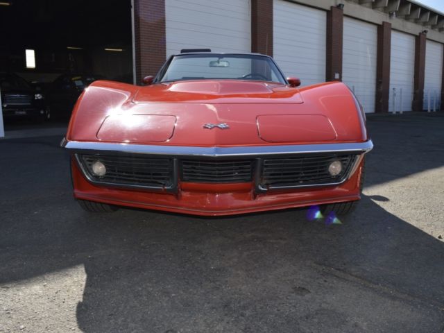 1969 Red Chevrolet Corvette Convertible