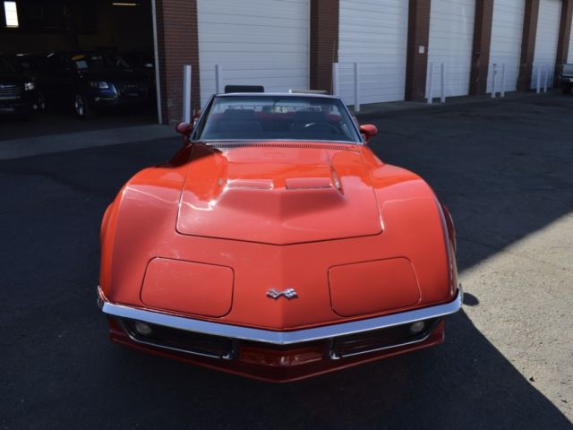 1969 Red Chevrolet Corvette Convertible