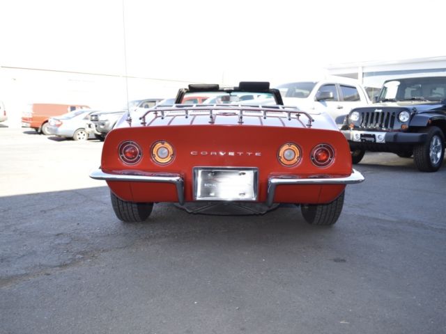 1969 Red Chevrolet Corvette Convertible