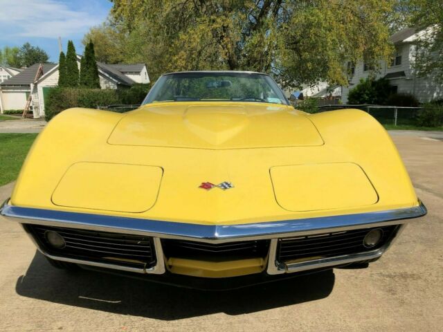 1969 Yellow Chevrolet Corvette Convertible