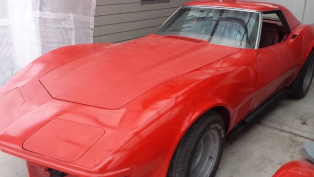 1969 Red Chevrolet Corvette Convertible