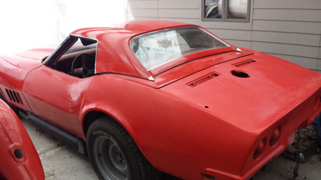 1969 Red Chevrolet Corvette Convertible