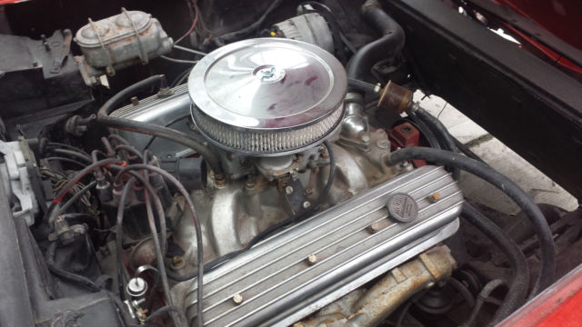 1969 Red Chevrolet Corvette Convertible