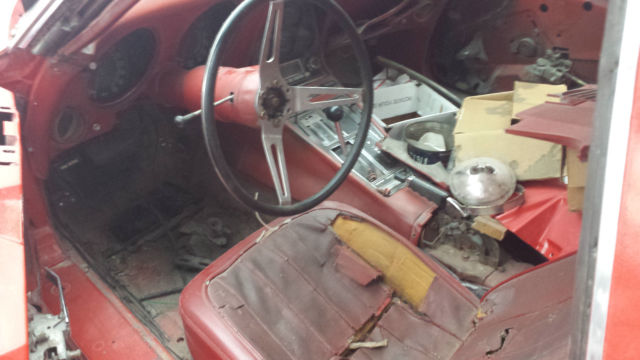 1969 Red Chevrolet Corvette Convertible