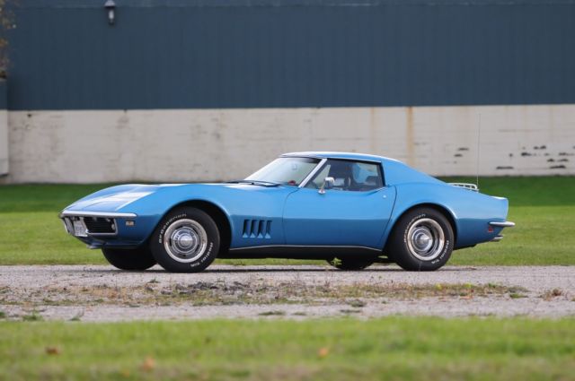 1969 Blue Chevrolet Corvette Coupe