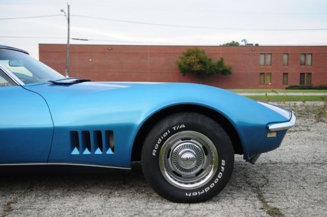 1969 Blue Chevrolet Corvette Coupe