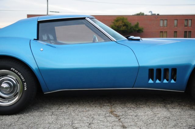1969 Blue Chevrolet Corvette Coupe