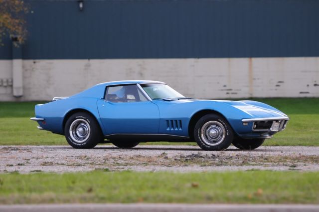 1969 Blue Chevrolet Corvette Coupe