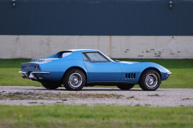 1969 Blue Chevrolet Corvette Coupe