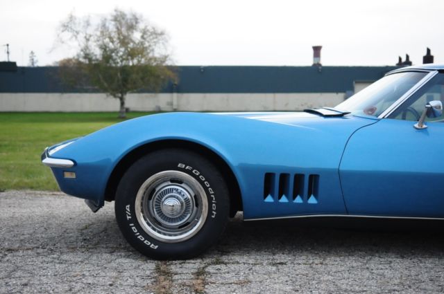 1969 Blue Chevrolet Corvette Coupe