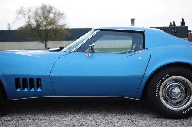 1969 Blue Chevrolet Corvette Coupe