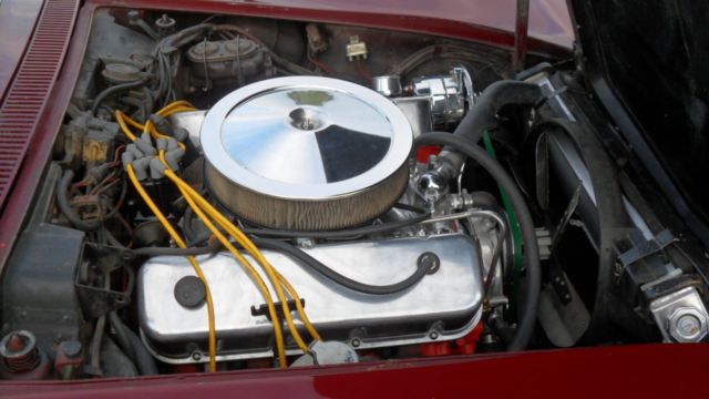 1969 Burgundy Chevrolet Corvette Coupe