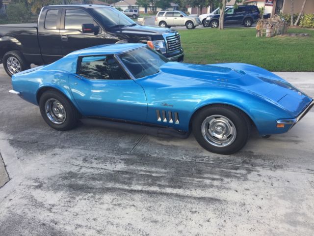 1969 Blue Chevrolet Corvette Coupe