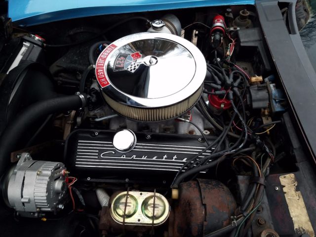 1969 Blue Chevrolet Corvette Coupe