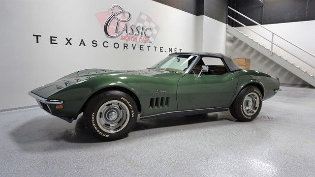 1969 Green Chevrolet Corvette Convertible