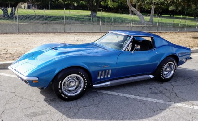 1969 Blue Chevrolet Corvette Coupe