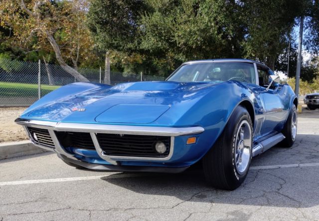 1969 Blue Chevrolet Corvette Coupe
