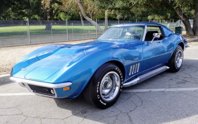1969 Blue Chevrolet Corvette Coupe