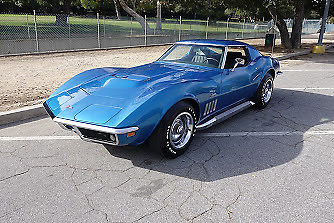 1969 Blue Chevrolet Corvette Coupe